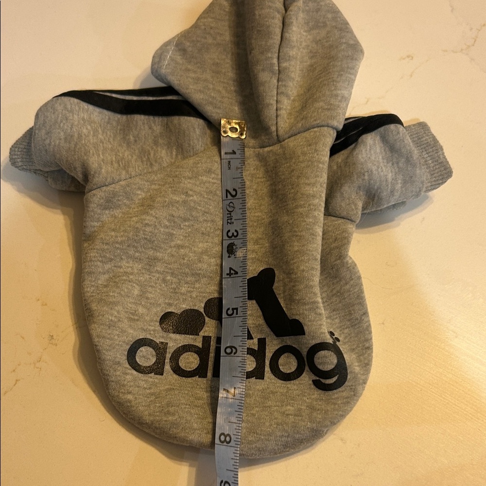 Small Gray Dog Hoodie - Picture 3 of 5